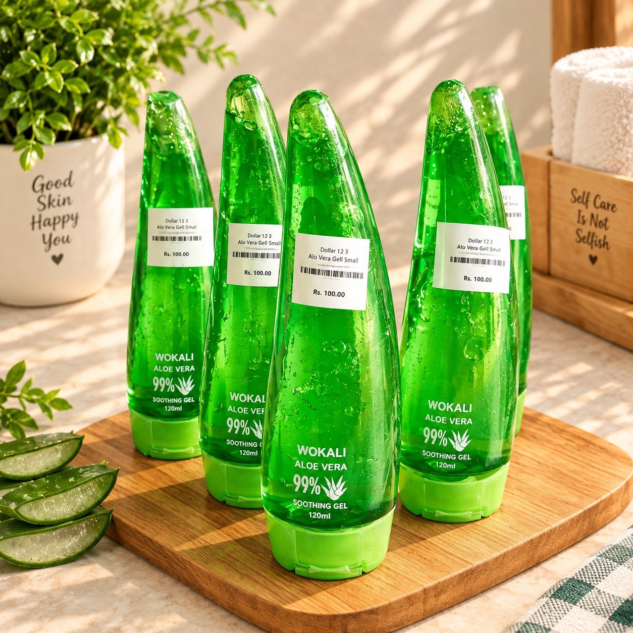 Wokali Aloe Vera 99% Soothing Gel 120ml