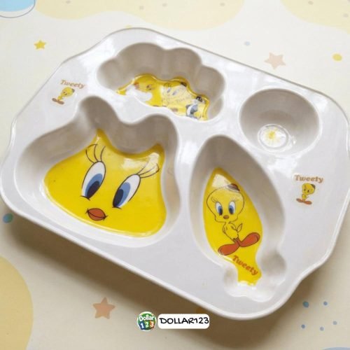 Tweety 4-Compartment Kids Tray
