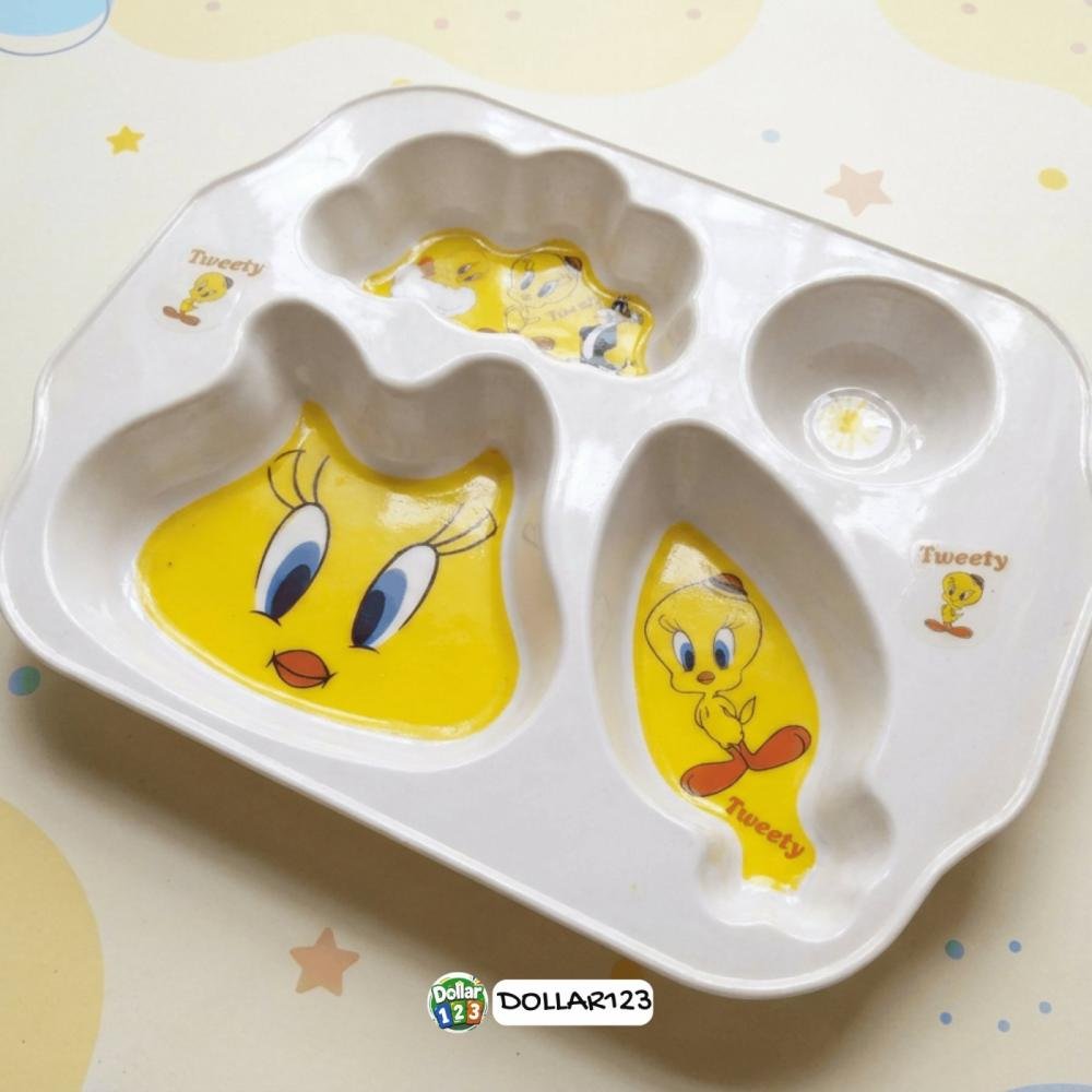 Tweety 4-Compartment Kids Tray