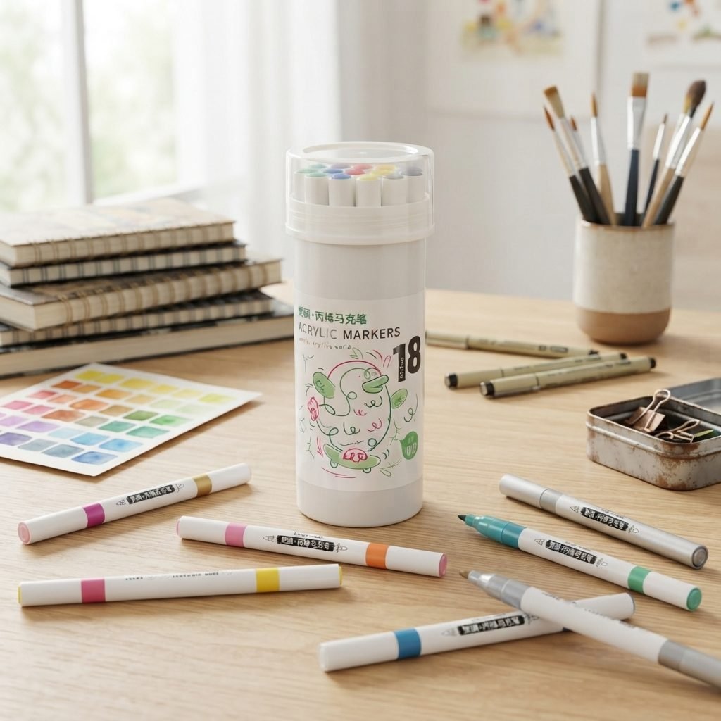 Acrylic Marker Set - 18 Colours