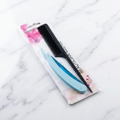 Beautician Comb & Razor Set