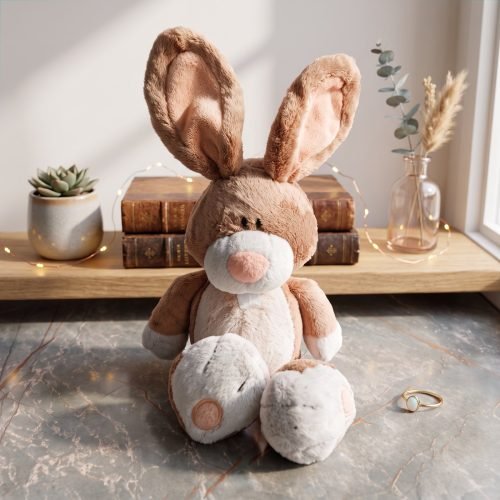 Long Ear Bunny Soft Toy - Brown
