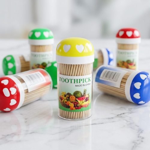 Toothpick Holder with Toothpicks