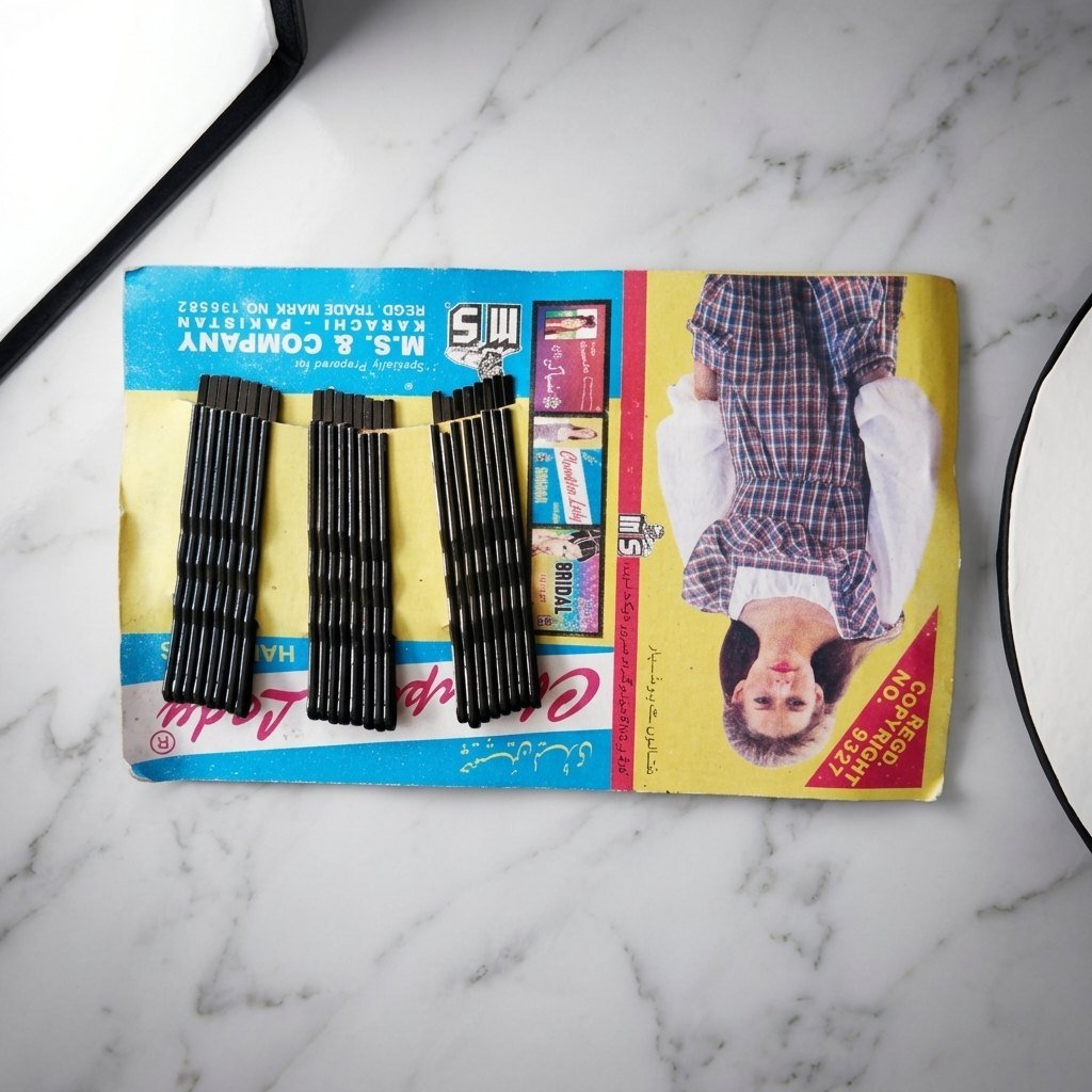 Black Hair Pins Card
