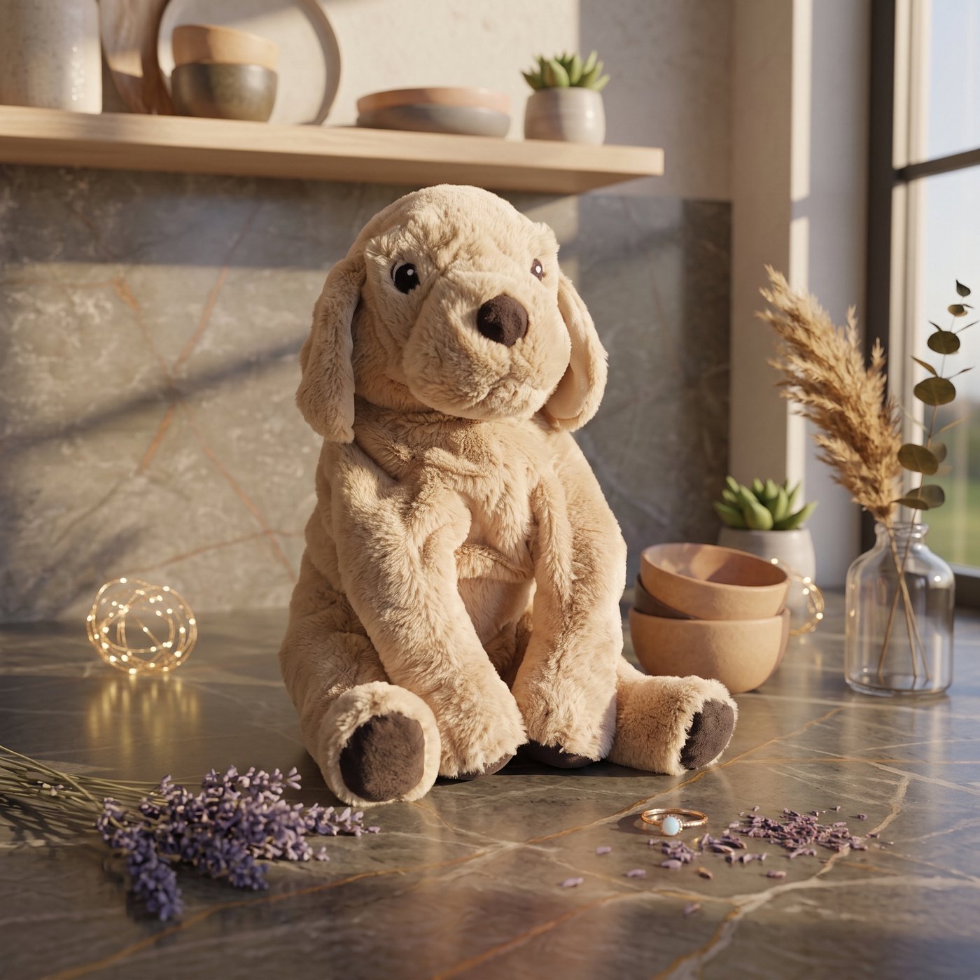 Golden Puppy Soft Toy