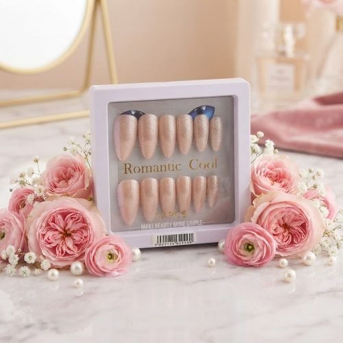 Romantic Cool Press-On Nails - 12 Pieces