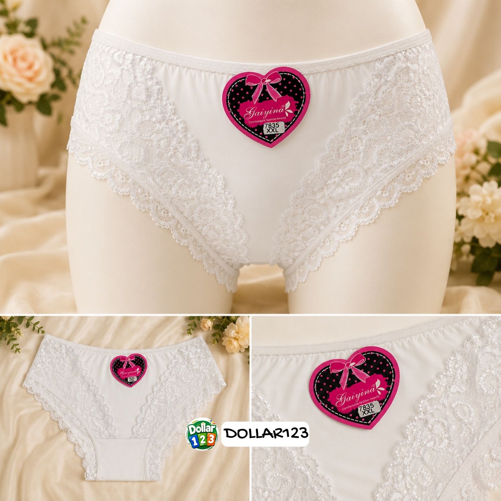 Ivory White Lace Panty