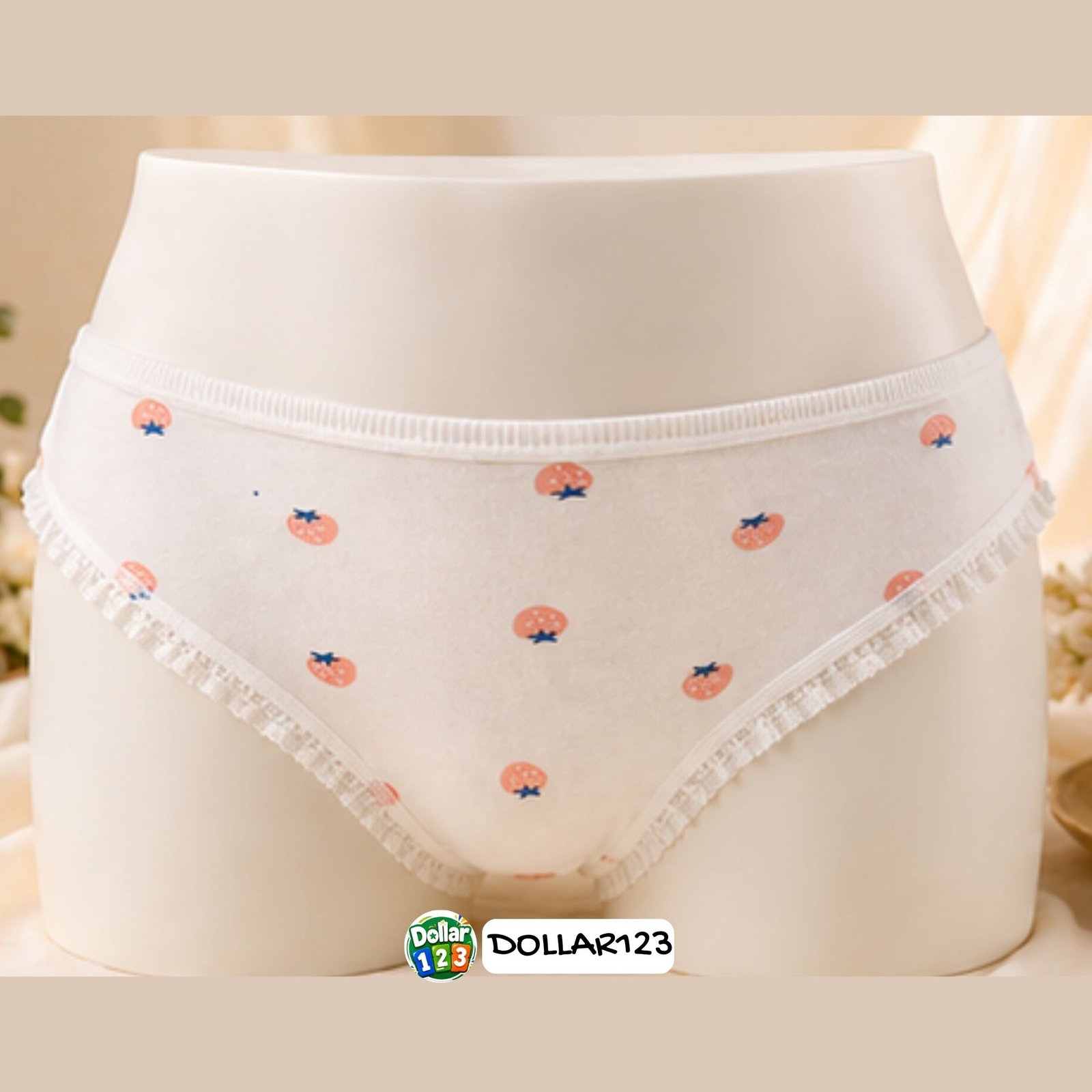 Peachy Fruit Print Cotton Panty